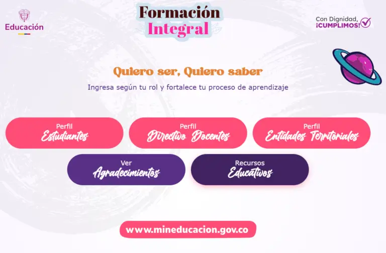 Portal formativo integral Quiero Ser, Quiero Saber